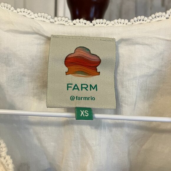 FARM Rio - Macaw Cross Stitch Embroidered Mini Dress - XS - Picture 11 of 16